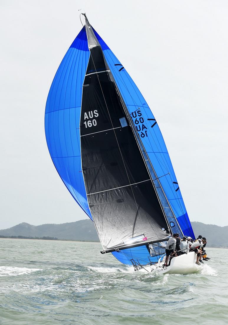 Crusader powers under her big kite - 2021 SeaLink Magnetic Island Race Week photo copyright Scott Radford - Chisholm taken at Townsville Yacht Club and featuring the IRC class
