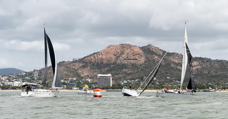The fleet had to round a mark near The Strand at Townsville - 2021 SeaLink Magnetic Island Race Week photo copyright Scott Radford - Chisholm taken at Townsville Yacht Club and featuring the IRC class