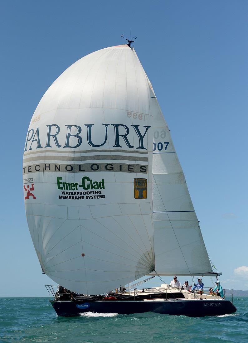 Carol Roberts' Infarrction was at home on the flat waters today - SeaLink Magnetic Island Race Week photo copyright Scott Radford - Chisholm taken at Townsville Yacht Club and featuring the IRC class