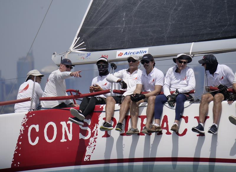 Sydney Short Ocean Racing Championship 2020 winning Sydney 38 Conspiracy photo copyright Tilly Lock Media taken at Middle Harbour Yacht Club and featuring the IRC class