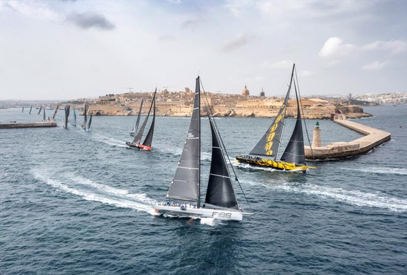 2021 Rolex Middle Sea Race underway photo copyright Kurt Arrigo / Rolex taken at Royal Malta Yacht Club and featuring the IRC class