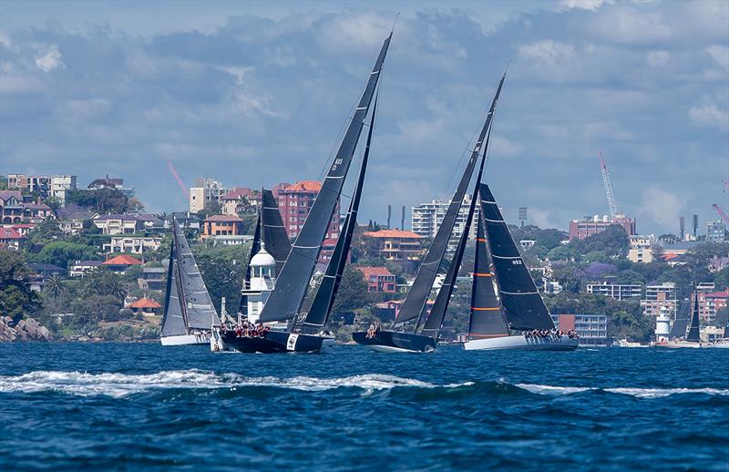 The fleet tacks down the Harbour - photo © Bow Caddy Media