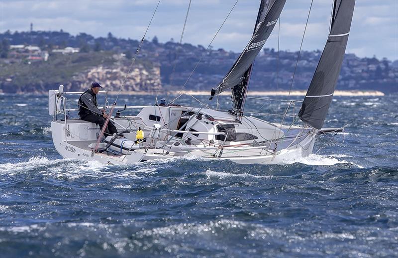 Disko Trooper Contender Sailcloth off Manly - photo © Bow Caddy Media