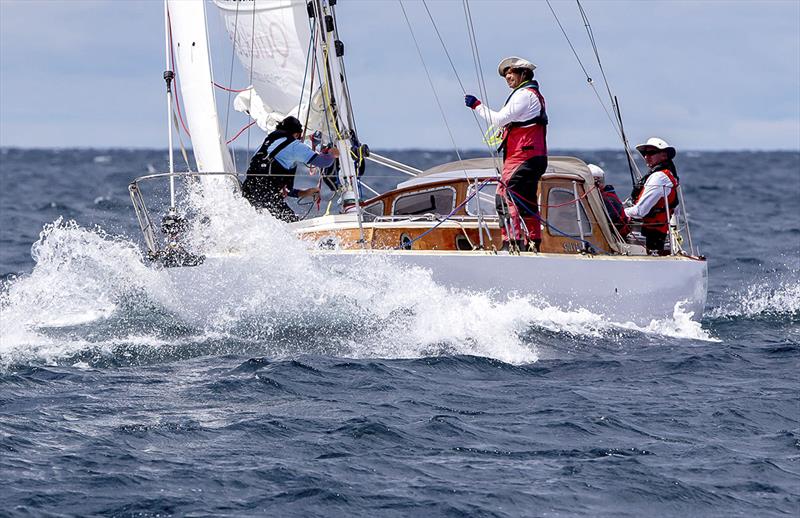 Solveig powered up photo copyright Bow Caddy Media taken at Cruising Yacht Club of Australia and featuring the IRC class