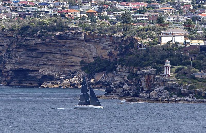 URM passing the Hornby Light on South Head - photo © Bow Caddy Media