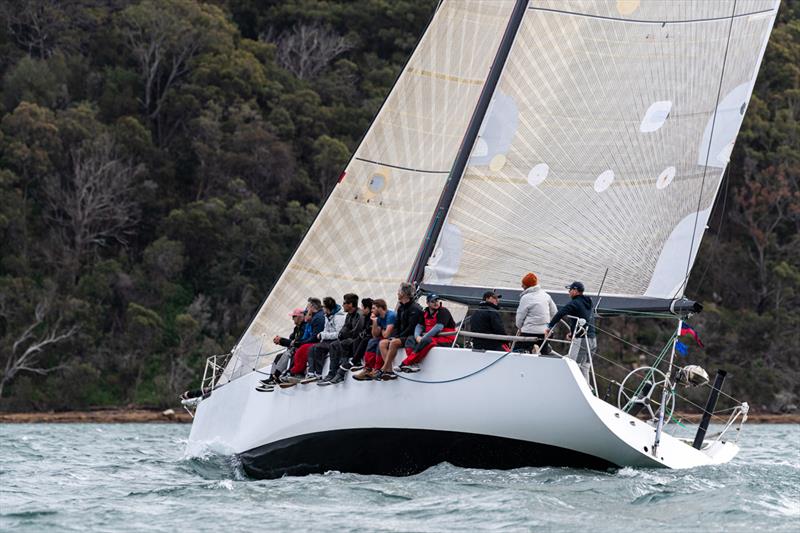 Yachts and their crews take part in the final race of the Lion Island Series, hosted by Royal Prince Alfred Yacht Club, on Pittwater in Sydney's North - photo © Rob McClelland