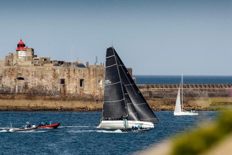 David Collins' Botin IRC52 Tala crosses the finish line in Cherbourg-en-Cotentin - photo © Paul Wyeth / pwpictures.com