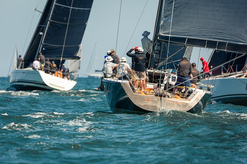 Rush ready to start - Melbourne's Christmas Yacht Race  photo copyright Dave Hewison taken at Ocean Racing Club of Victoria and featuring the IRC class