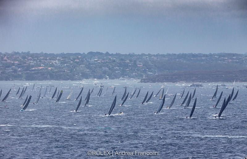 2021 Rolex Sydney Hobart Yacht Race start photo copyright Rolex / Andrea Francolini taken at Cruising Yacht Club of Australia and featuring the IRC class