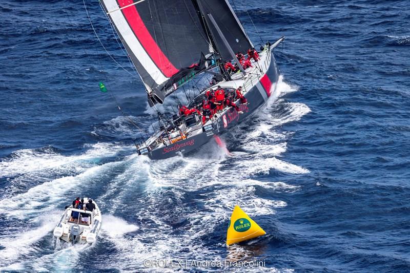 Scallywag during the 2021 Rolex Sydney Hobart Yacht Race start photo copyright Rolex / Andrea Francolini taken at Cruising Yacht Club of Australia and featuring the IRC class