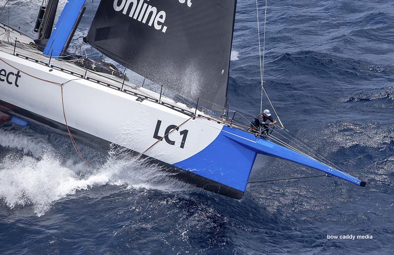 Law Connect's bowman at work at the base of that massive prodder photo copyright Bow Caddy Media taken at Cruising Yacht Club of Australia and featuring the IRC class