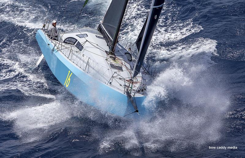 Rupert Henry's MarcLombard penned Class 40 -  powered up on Eora photo copyright Bow Caddy Media taken at Cruising Yacht Club of Australia and featuring the IRC class