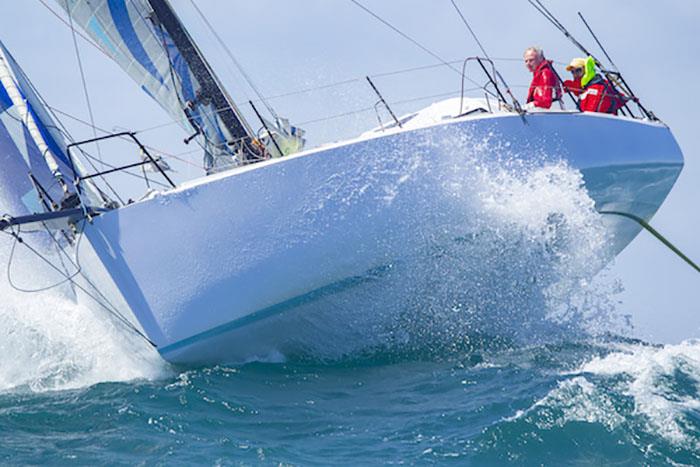 The boat Lord Jiminy takes the lead as those who chose west enjoy favourable winds - Melbourne to Hobart Race 2021 photo copyright Steb Fisher taken at Ocean Racing Club of Victoria and featuring the IRC class