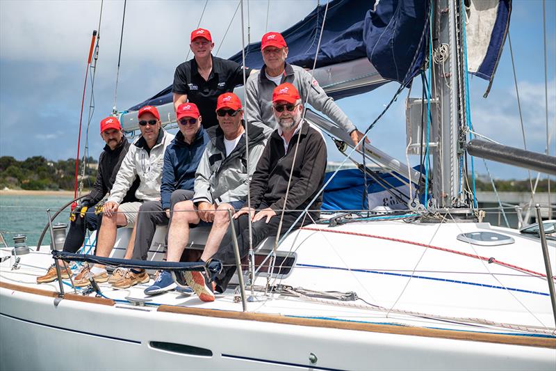 Merlion crew safely home again - Melbourne to Devonport race photo copyright Michael Currie taken at Ocean Racing Club of Victoria and featuring the IRC class