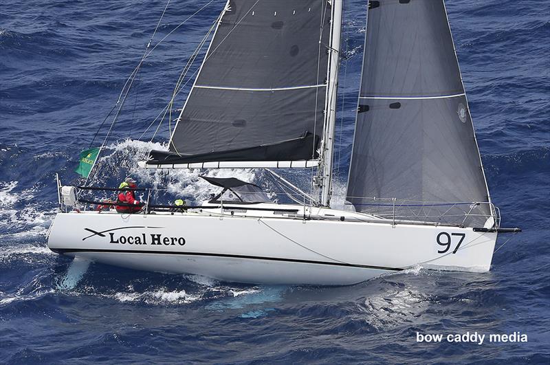 Sydney 36CR Local Hero in the Two-Handed Division 2021 Sydney Hobart Race photo copyright Bow Caddy Media taken at Cruising Yacht Club of Australia and featuring the IRC class