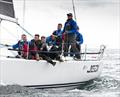 Crosshaven, Co. Cork, 17 July 2018:Jedi skippered by Tanaiste and Minister for Foreign Affairs Simon Coveney (standing centre-right) during the Beaufort Cup at Volvo Cork Week 2018 organised by the Royal Cork Yacht Club © David Branigan / Oceansport