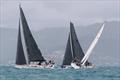 One O Nine (left) slogs it out with Mayfair and Elektra - Airlie Beach Race Week © Shirley Wodson / ABRW