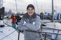 Sarah Clough on the bow of Georgia - Australian Women's Keelboat Regatta © Andrea Francolini