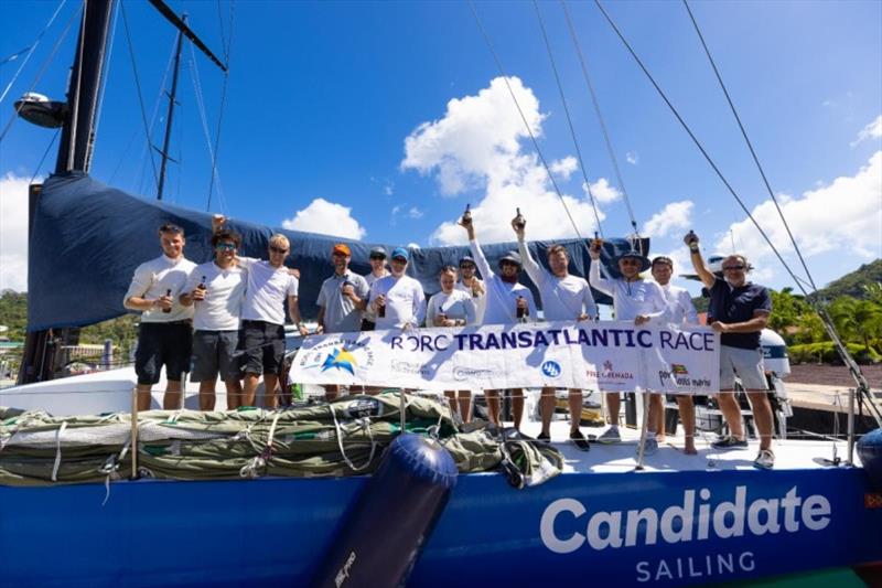 Skipper Gerwin Jansen of The Austrian Ocean Race Project's VO65 Sisi (AUT) explained it was a complex race but it was a great feeling to be in Grenada. The crew were off for a burger and cold beer at the Victory Bar! photo copyright Arthur Daniel / RORC taken at Royal Ocean Racing Club and featuring the IRC class