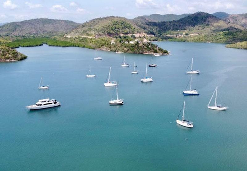 The fleet in Busuanga Bay, BPI Busuanga Cup 2020. - photo © PISF