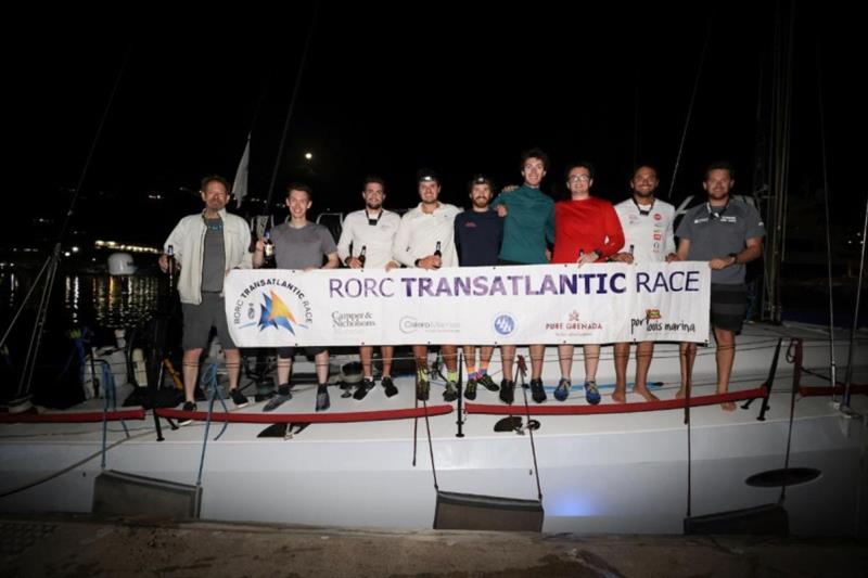 Team Phosphorus II: Quentin Bes-Green, Conor Corson, Ian Emerson, Mark Emerson, Tom Harrison, Calum Healey, Daniel Jones, Alex Laline, Edward Myers photo copyright Arthur Daniel / RORC taken at Royal Ocean Racing Club and featuring the IRC class