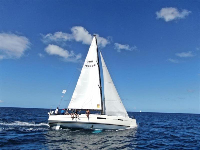 Andrew Hall's Lombard 46 Pata Negra (GBR) heads for the finish in Grenada photo copyright Arthur Daniel / RORC taken at Royal Ocean Racing Club and featuring the IRC class