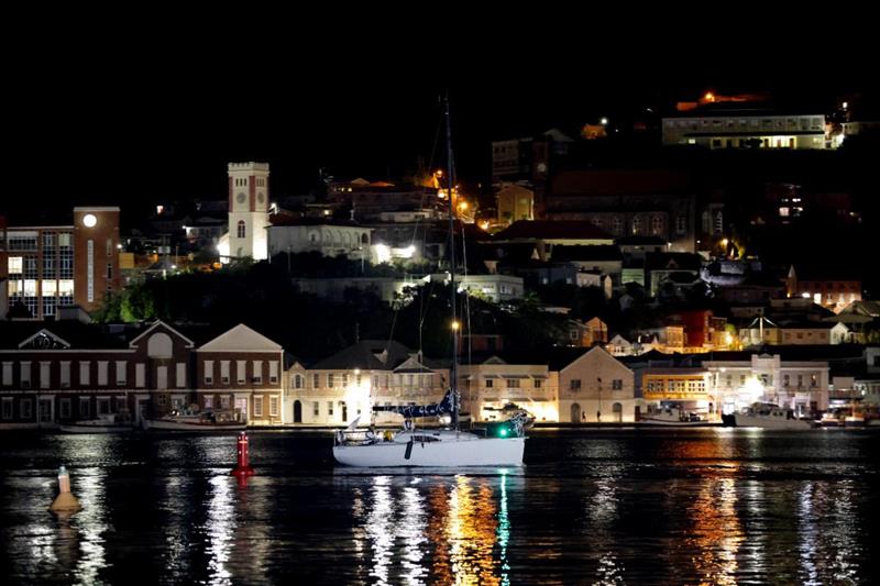 After crossing the RORC Transatlantic Race finish line Jangada makes her way to the dock at Camper & Nicholsons Port Louis Marina - photo © Arthur Daniel / RORC