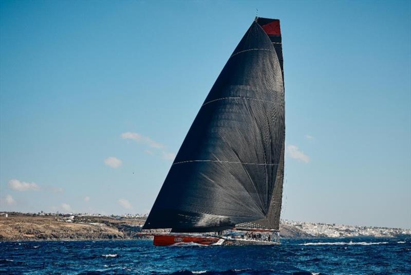 Maxi Comanche (CAY), skippered by Mitch Booth lifted the RORC Transatlantic Race Trophy for the best corrected time under IRC and set a new Monohull Race Record - photo © James Mitchell / RORC