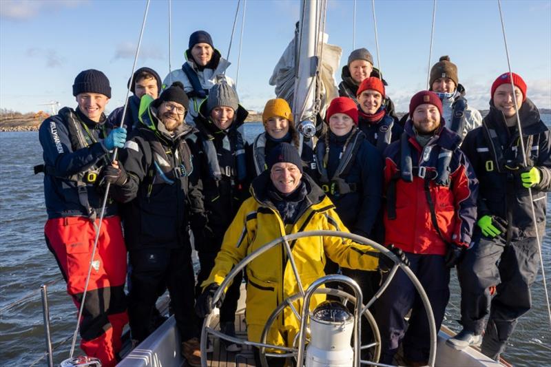 Tapio Lehtinen (Finland)  bets on his experience and his crew's youth to make a difference in the fleet. - photo © Juhani Niiranen / HS