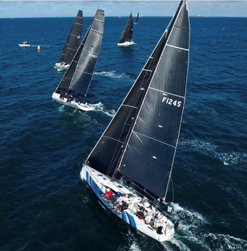 Obsession approaching a close rounding at mark one - 74th Bunbury and Return Ocean Race photo copyright John Chapman / SailsOnSwan taken at Royal Freshwater Bay Yacht Club and featuring the IRC class