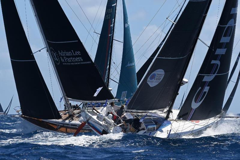 Charles-Louis Mourruau's Class40 Guidi and Adrian Lee's Swan 60 Lee Overlay Partners at the start of the 13th RORC Caribbean 600 - photo © Rick Tomlinson / www.rick-tomlinson.com