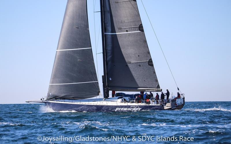 Pyewacket 70 first to finish 2022 Islands Race