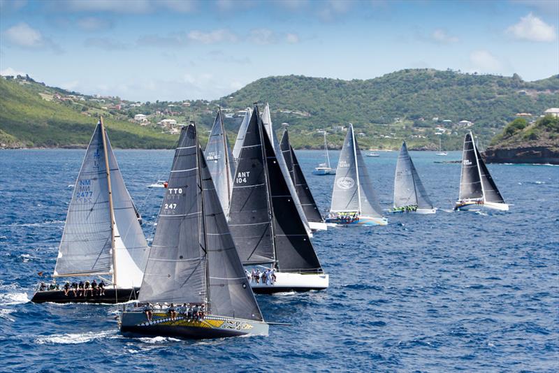 CSA fleets start off the south coast of Antigua photo copyright Paul Wyeth / pwpictures.com taken at Antigua Yacht Club and featuring the IRC class