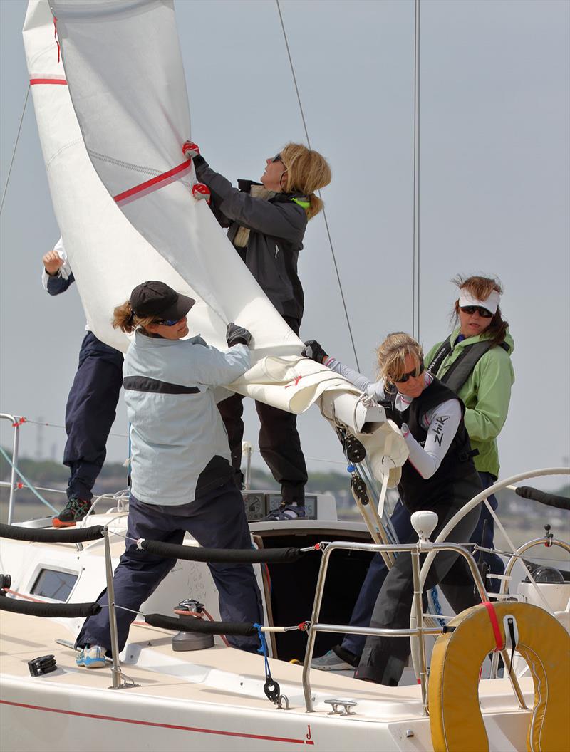 On-water instruction will be offered at the National Women's Sailing Association's ‘Sharing Sailing!' Conference at Houston Yacht Club, May 20–21 - photo © Scott Croft
