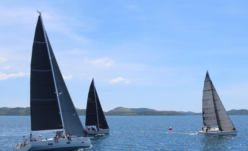 BPI Busuanga Race 2022. Hurricane Hunter and the port tack start photo copyright Jerry Rollin taken at  and featuring the IRC class