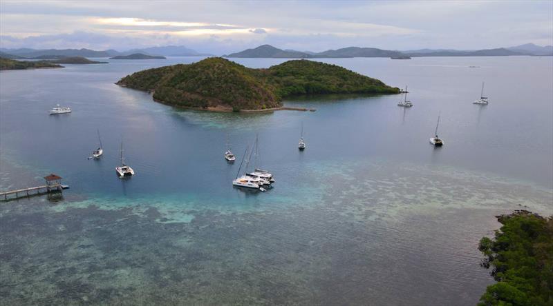 BPI Busuanga Cup 2022. Rally fleet at anchor. - photo © Jerry Rollin