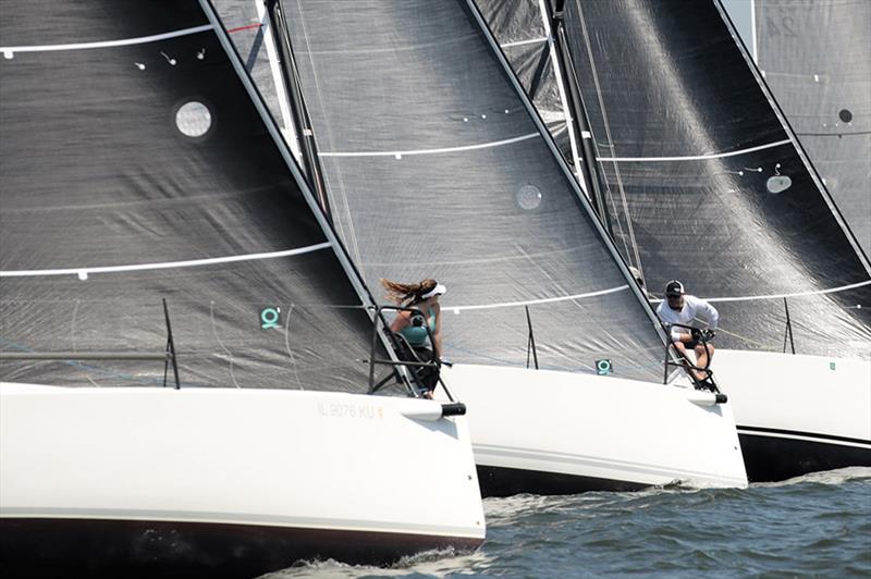 A trio of boats on starboard tack line up at the start of a race at Charleston Race Week 2021 photo copyright Willy Keyworth taken at  and featuring the IRC class