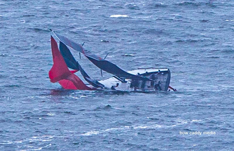 All part of the sequence as she comes down Sydney Harbour and wipes out photo copyright Bow Caddy Media taken at Middle Harbour Yacht Club and featuring the IRC class