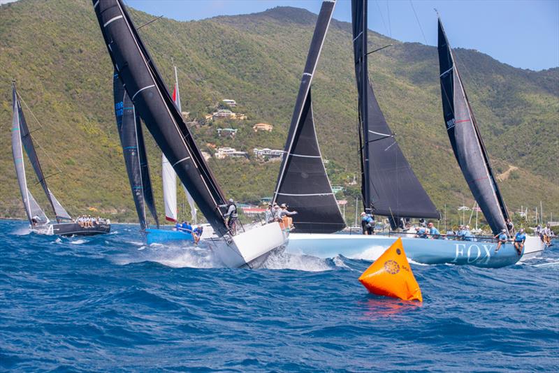 An exciting start for the boats competing in breezy conditions on day 2 of the BVI Sailing Festival - photo © Alastair Abrehart