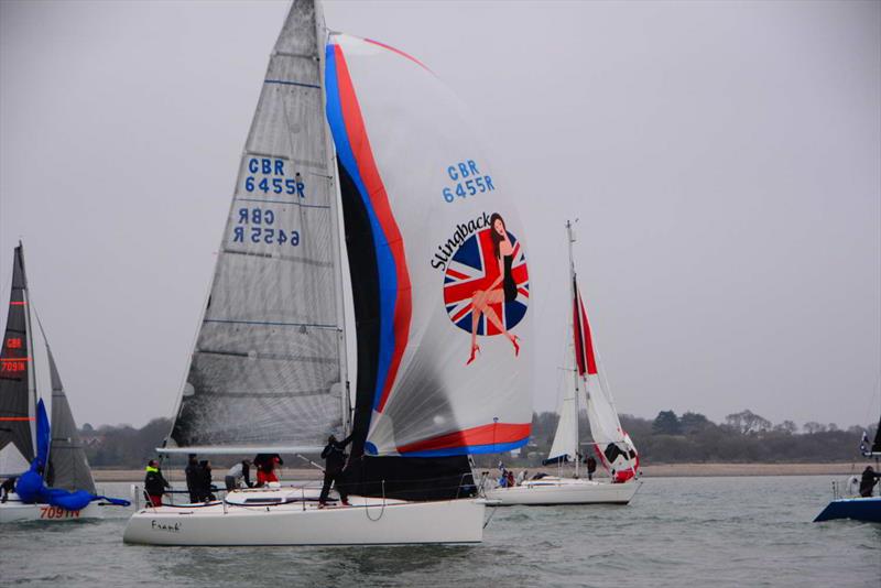 Frank 3 during HRSC Early Bird Race 1 photo copyright Trevor Pountain taken at Hamble River Sailing Club and featuring the IRC class