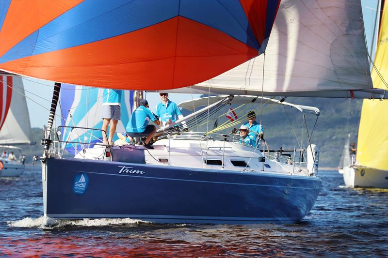 Div 3 winner Trim on Sail Port Stephens Day 1 photo copyright Promocean Media taken at Corlette Point Sailing Club and featuring the IRC class