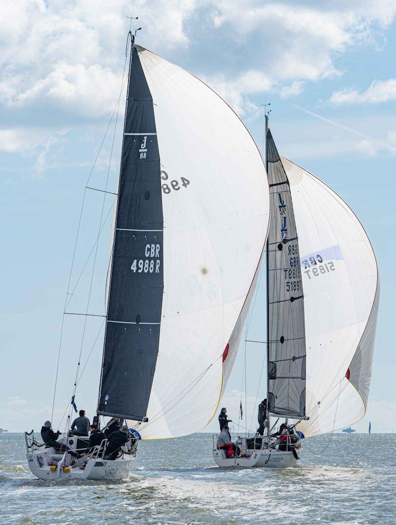 Week 4 of Warsash Spring Series supported by Helly Hansen photo copyright Andrew Adams / www.marineproductions.co.uk taken at Warsash Sailing Club and featuring the IRC class