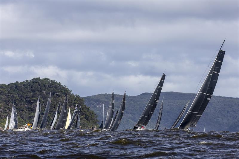 The fleet got off the start cleanly the second time in the Club Marine Pittwater to Coffs Harbour Yacht Race - photo © Andrea Francolini