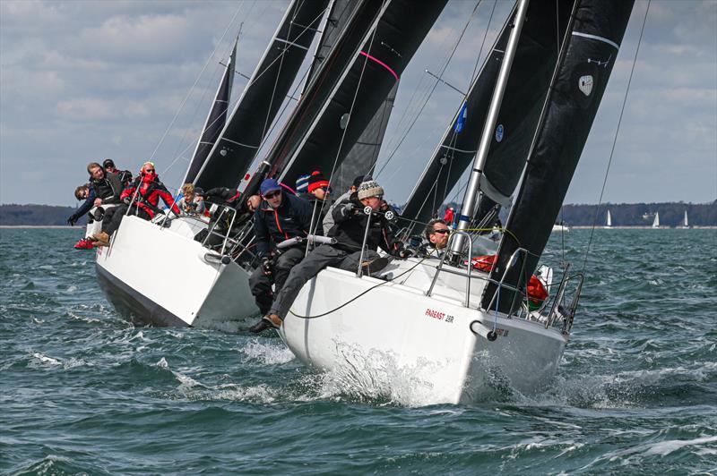 Warsash Spring Series Week 1 photo copyright www.marineproductions.co.uk taken at Warsash Sailing Club and featuring the IRC class