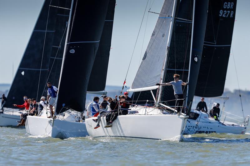 IRC Three: Oliver Love's SJ320 Frank 3 finished third in class on day 1 of the RORC Easter Challenge photo copyright Paul Wyeth / www.pwpictures.com taken at Royal Ocean Racing Club and featuring the IRC class