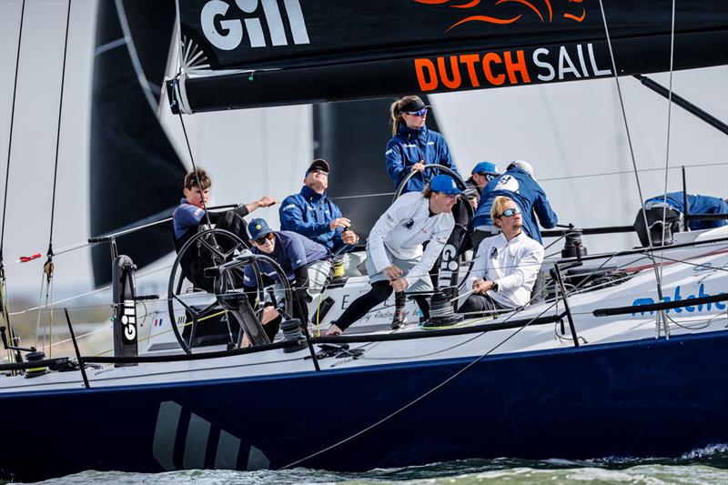 The youth team racing Dutch Ker 46 Van Uden, skippered by Gerd-Jan Poortman took second place in IRC One at the RORC Easter Challenge photo copyright Paul Wyeth / www.pwpictures.com taken at Royal Ocean Racing Club and featuring the IRC class