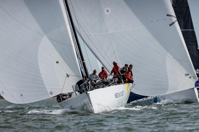 A close third place in IRC One for Harmen Jan de Graaf's Dutch Ker 43 One-off Baraka Gp at the RORC Easter Challenge - photo © Paul Wyeth / www.pwpictures.com