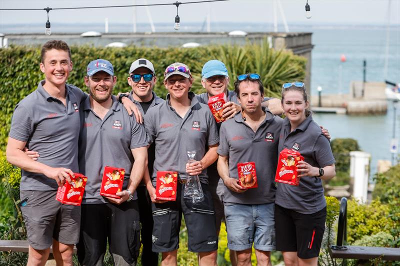 All smiles - and chocolate eggs for the IRC Two winners on the Army Sailing Association's Sun Fast 3600 Fujitsu British Soldier, skippered by Henry Foster at the RORC Easter Challenge - photo © Paul Wyeth / www.pwpictures.com