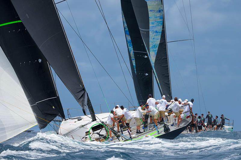 Jim Swartz's Vesper and Hap Fauth's Bella Mente have been locked in cut-throat competition all week - Les Voiles de St. Barth Richard Mille 2022 photo copyright Christophe Jouany taken at Saint Barth Yacht Club and featuring the IRC class