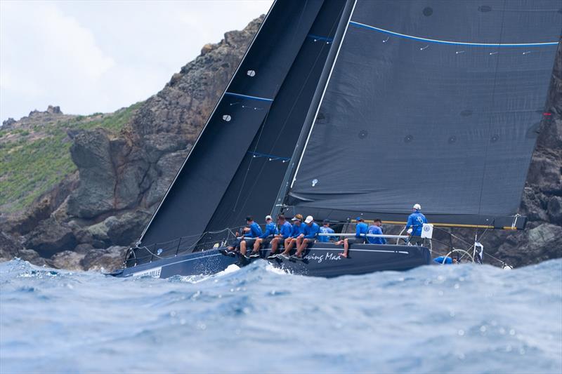 Jim Madden's Swan 601 Stark Raving Mad VII was the stand-out winner of the CSA 3 class in which several other maxis were competing - Les Voiles de St Barth Richard Mille photo copyright Christophe Jouany taken at Saint Barth Yacht Club and featuring the IRC class